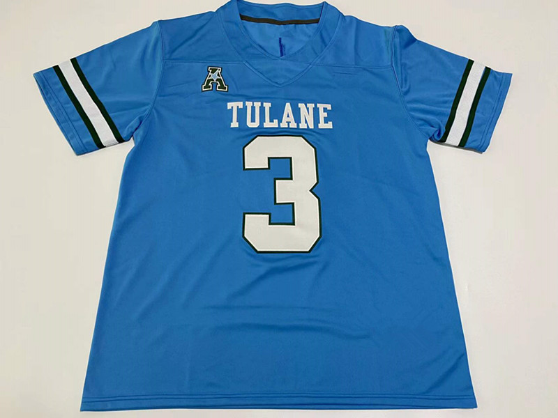 NCAA College Tulane Green Wave Football Jersey Michael Pratt Kai Horton Darnell Mooney Makhi Hughes Lawrence 키 III Chris Brazzell Patrick Jenkins Darius Hodges