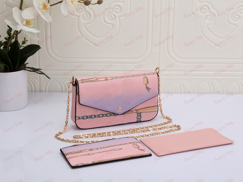 Designer Bags Cross Body Bag Channel Bags Single Chain Shoulder Bag Luxury Female Envelope Purses Multi Color Multi-Layer Card Holder