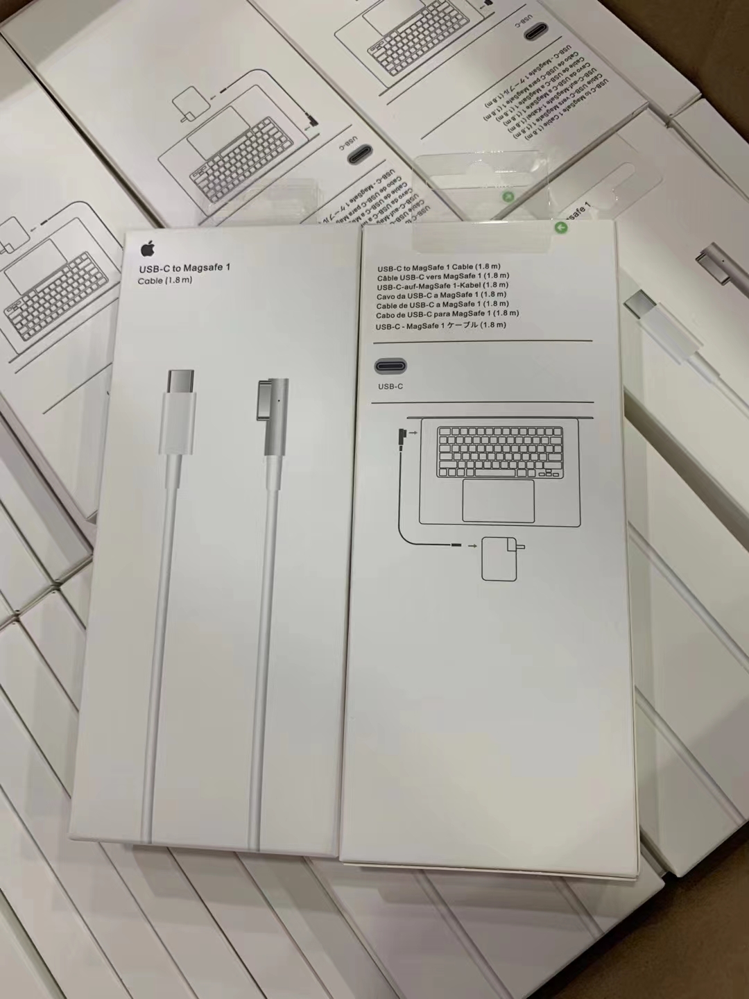 Accessoires de carnet d'ordinateur portable R￩paration du c￢ble magn￩tique de puissance avec USB-C ￠ MAGSAFE 3 MAGSAFELY 3 5pin T f T￪te pour 140W Apple MacBook Pro 1.8m Type-C C￢ble