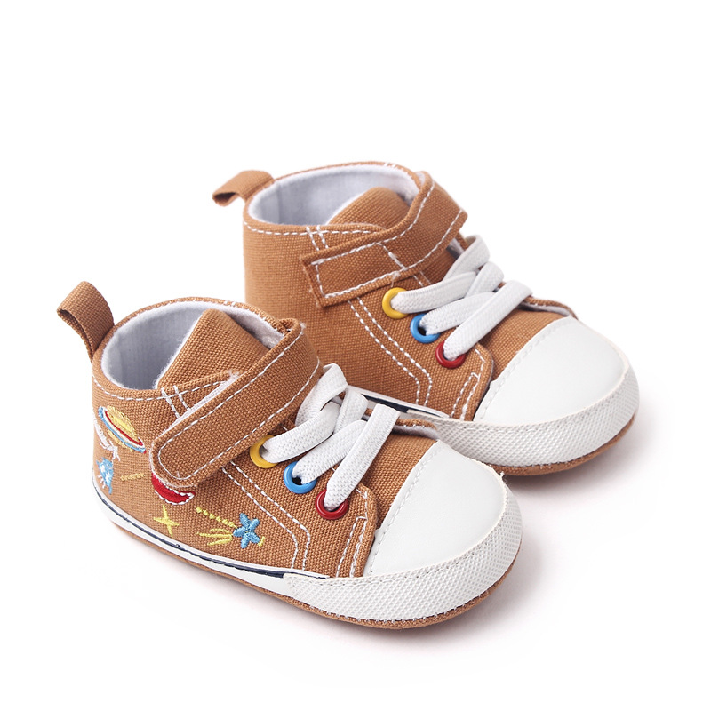 Newborn First Walkers Spring Autumn Infant Toddler Baby Shoes Embroidery Boy Girl Soft Sole Crib Shoes Sneaker