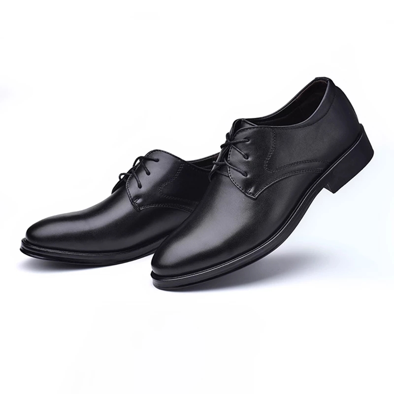 Schoenen voor mannen modebedrijf casual veter jurk schoen heren comfortabele all-match schoeisel outdoor lente en herfstschoenen