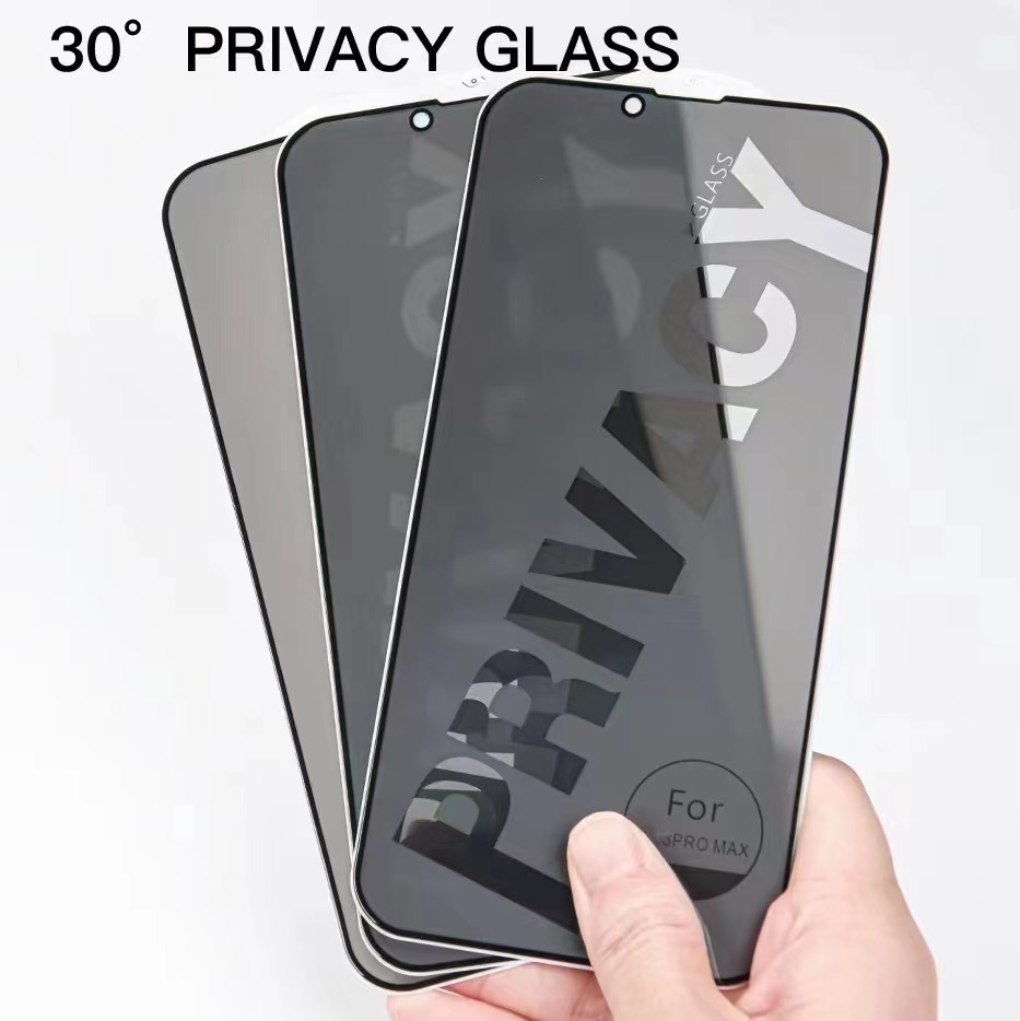 30° PRIVACY GLASS PROTECTOR For iphone 14 14pro samsung A51 HUAWEI promax phone screenprotector High Clear with Packing fingerprint tempered screenguard for apple