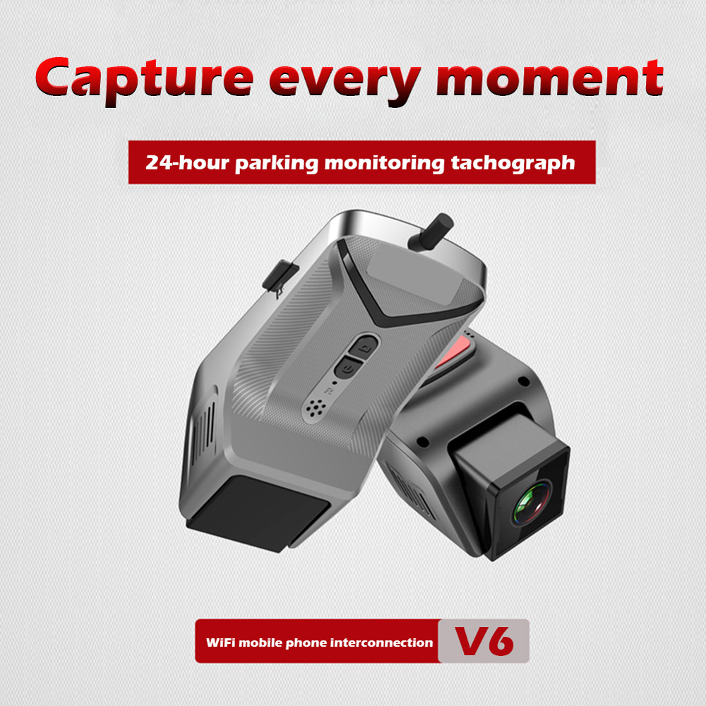 Hidden Car DVR Camcorder HD 1080p رؤية ليلية WiFi USB DVR Camera 24H وضع وقوف السيارات مسجل واسعة الزاوية داش كام V6