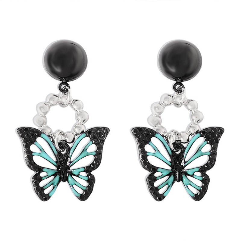 Vintage mode femmes décontracté creux papillon rond boucles d'oreilles Brincos Style coréen fête bijoux