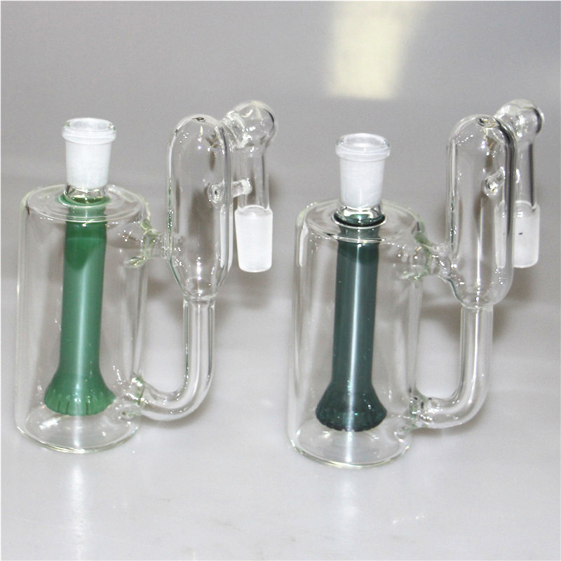 Water Pipe Glass Ash Catcher For Hookah Perc Ashcatcher Honeycomb Recycler Filter 14.4mm Male Female Joint For Shisha Bongs Dab Rig