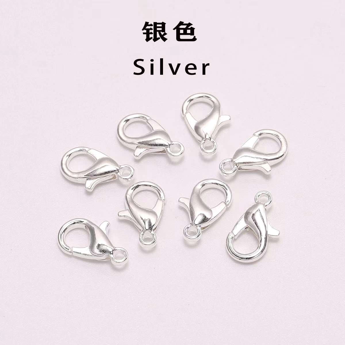 10 12 14 16mm Alloy Lobster Hooks End Connector Clasps For Jewelry Making Findings Necklace Bracelet DIY Earrings Supplies