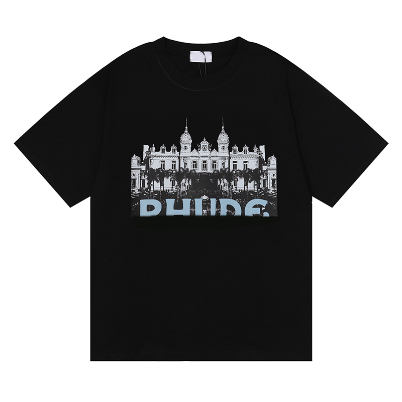T-shirts voor heren zomerontwerper T-shirt hiphop streetwear katoen letters gedrukt high street o-neck paar tops