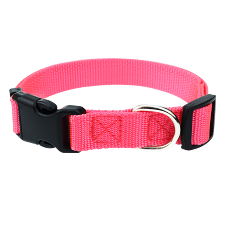 Pet supplies dog collars plain nylon dogs neck cover pet traction rope collar