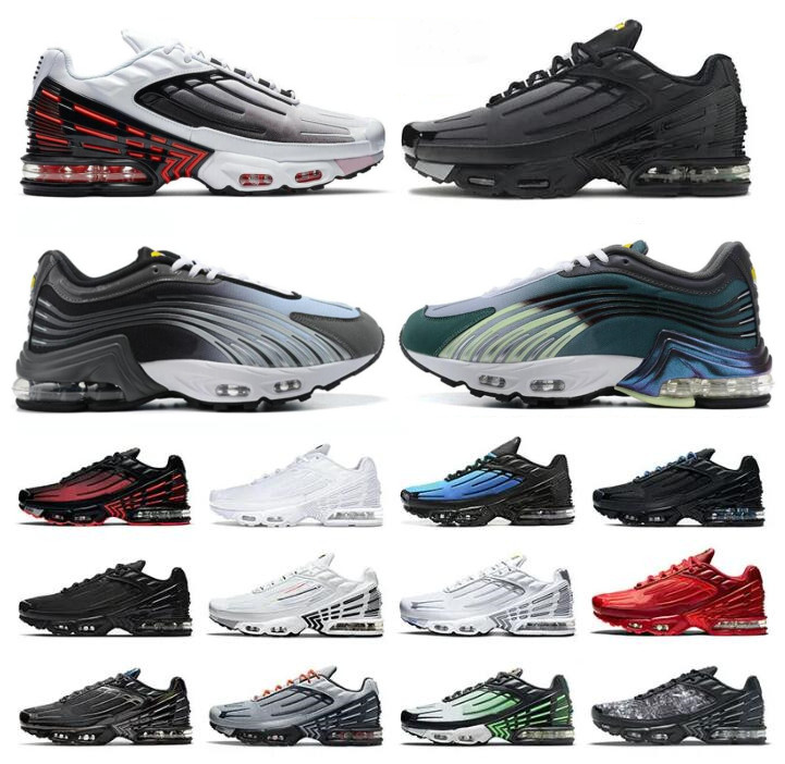 Designer TN Plus Running Schuhe M￤nner Terrascape TNS 3 Chaussures Frauen Herren Sneakers dreifache schwarze wei￟e Universit￤t Blau Metallic M￤nner Damen Sporttrainer Schuh