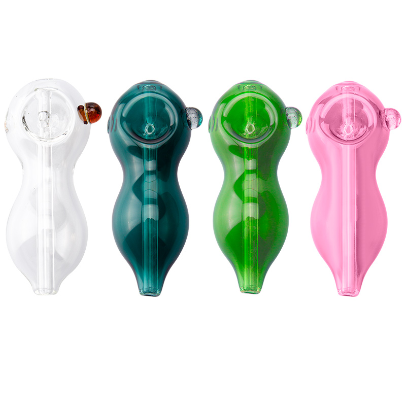 ChinaFairPrice Lepel Rookpijp ongeveer 4,1/5,5/6,3 inch kleurrijk 30 mm OD Bowl Stand Oil Burners Dab Rig glazen pijpen Gladde luchtstroom 20 modellen