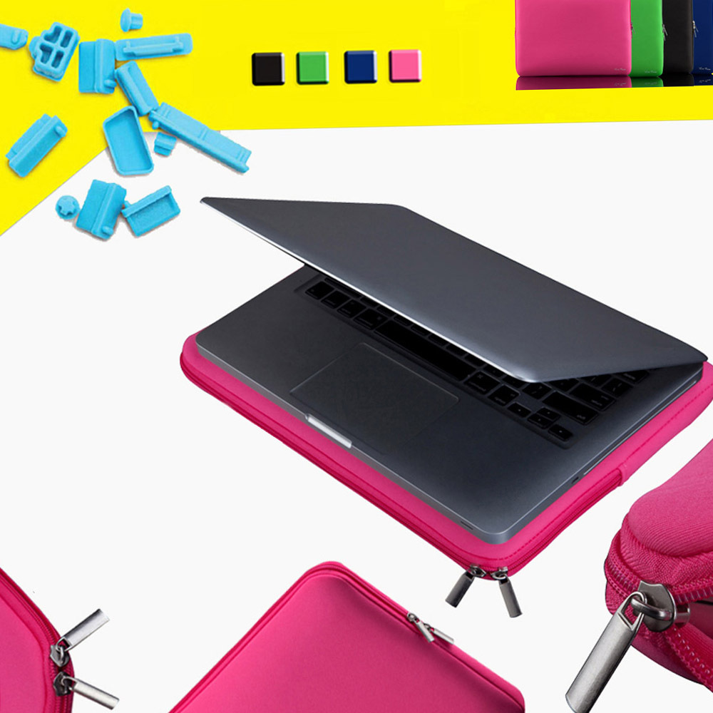 Мягкий чехол на молнии для ноутбука 11-15,6-дюймовая портативная сумка для ноутбука Сумки с рукавами Защитный чехол Чехлы для iPad MacBook Air Pro Ультрабук Сумки для ноутбуков