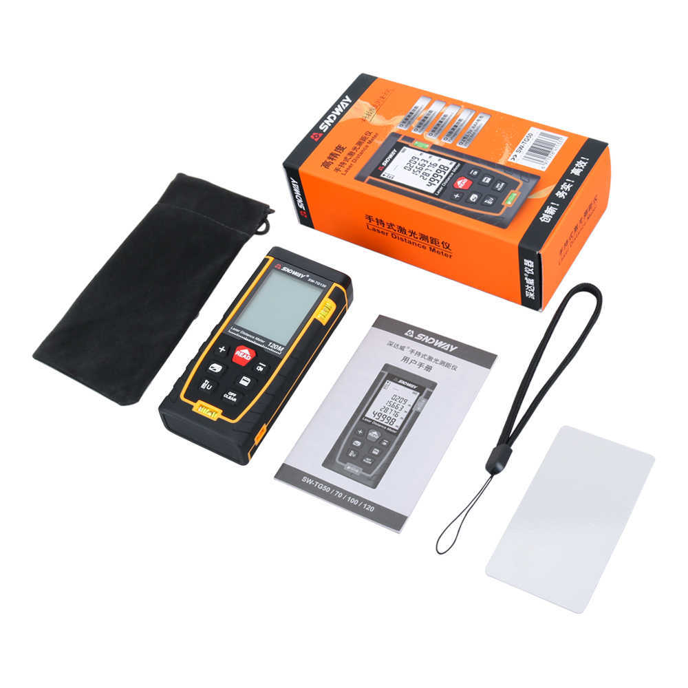 SNDWAY laser afstandsmeter 40M 60M 80M 100M afstandsmeter trena laser tape afstandsmeter bouwen meetapparaat liniaal test tool2958012