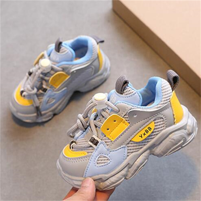 New Children's Sports Shoes Boy's Girl's Sneakers Mesh Breathable Kids Outdoor Trainers Toddler Baby Flats Shoes