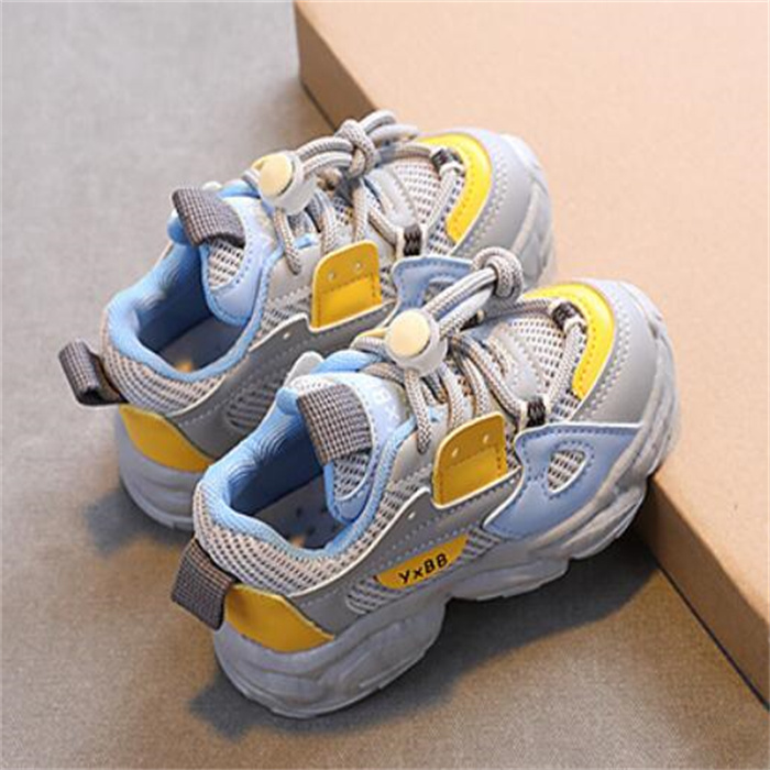 Nouveaux chaussures de sport pour enfants garçon fille baskets maille respirant enfants baskets de plein air enfant en bas âge bébé chaussures plates