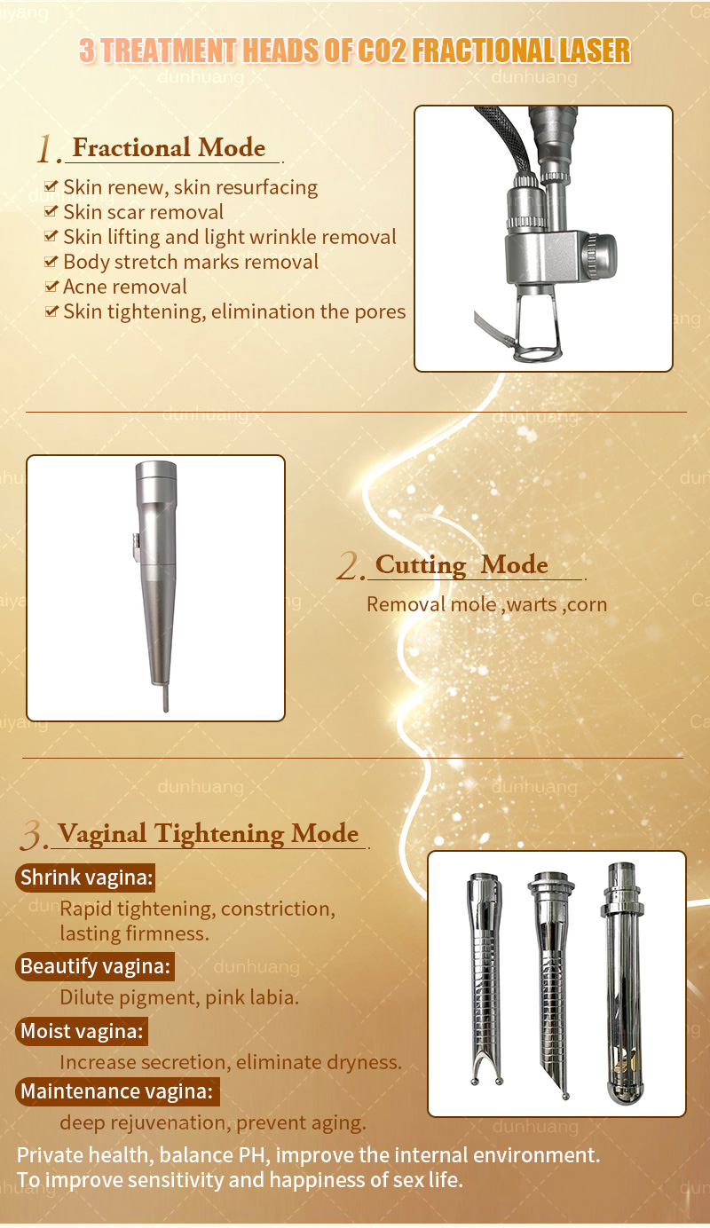 Multifunction CO2 Fractional Laser Vaginal Tightening Dot Matrix Ance Scars Removal 10600NM Beauty Equipment