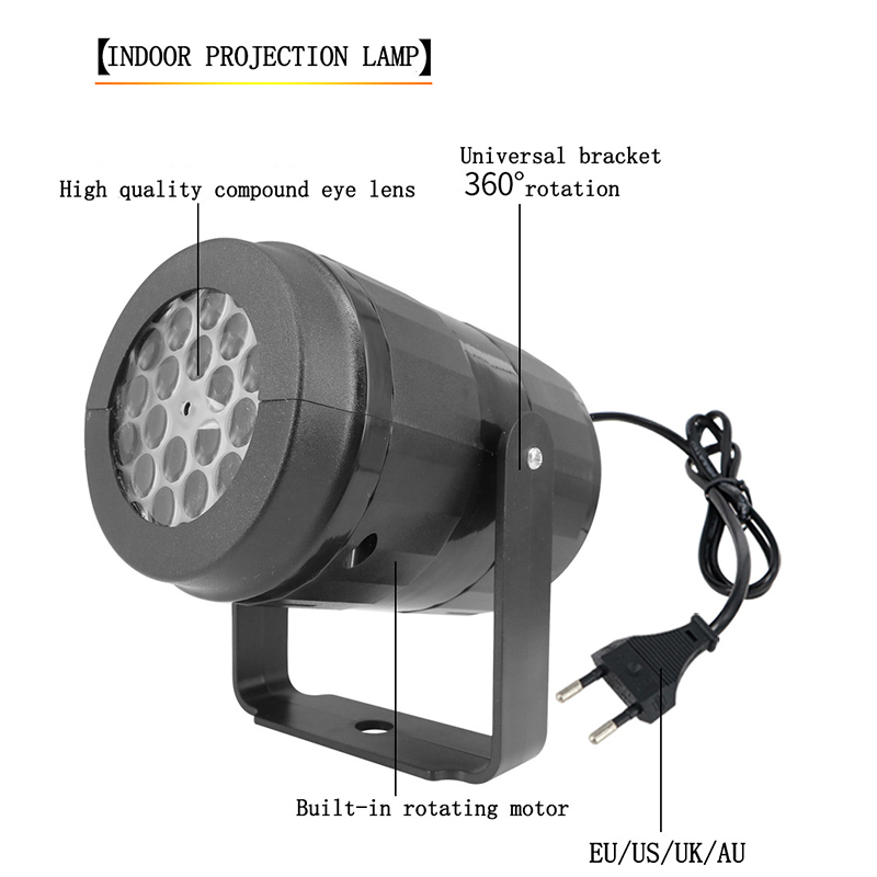 Luci da palco a LED Lampada proiettore laser natalizio 16 immagini Modello vacanze DJ Luce da discoteca la decorazione natalizia domestica