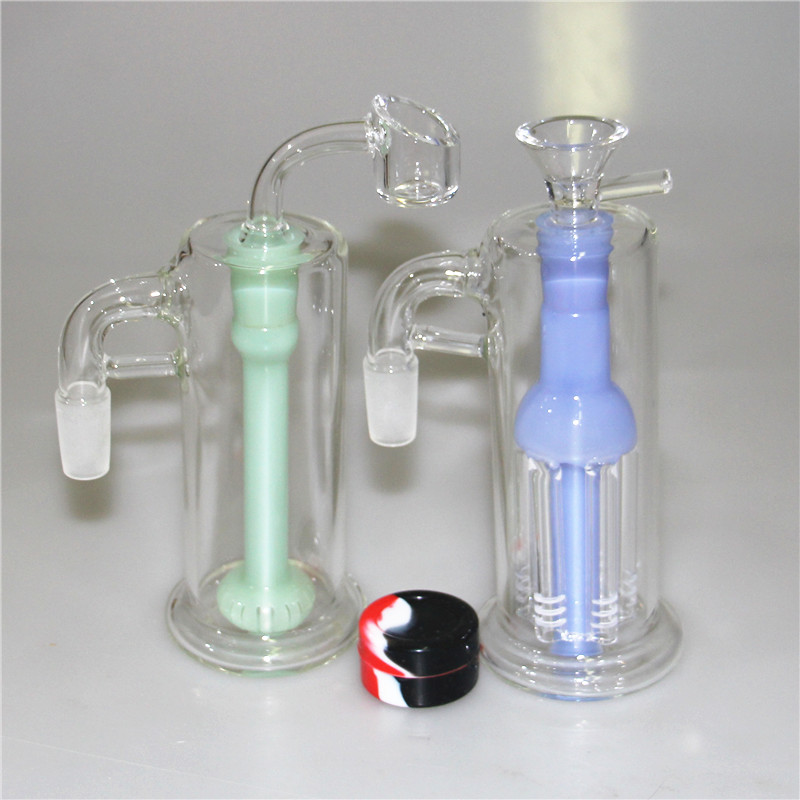 Aschefänger, modernes Design, weiße Shisha-Aschenfänger mit Wabenstruktur, Größe 14 mm und 18 mm, für Glas-Wasserpfeifen-Dab-Rig-Bongs