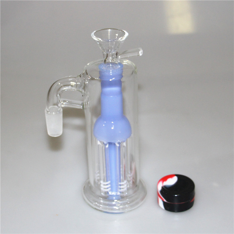 Glasbong Ash Catcher Shisha mit Quarz-Banger-Glasschale 45 90 Grad Rauchen Wasserpfeife Rauchzubehör Tabak-Ölplattformen