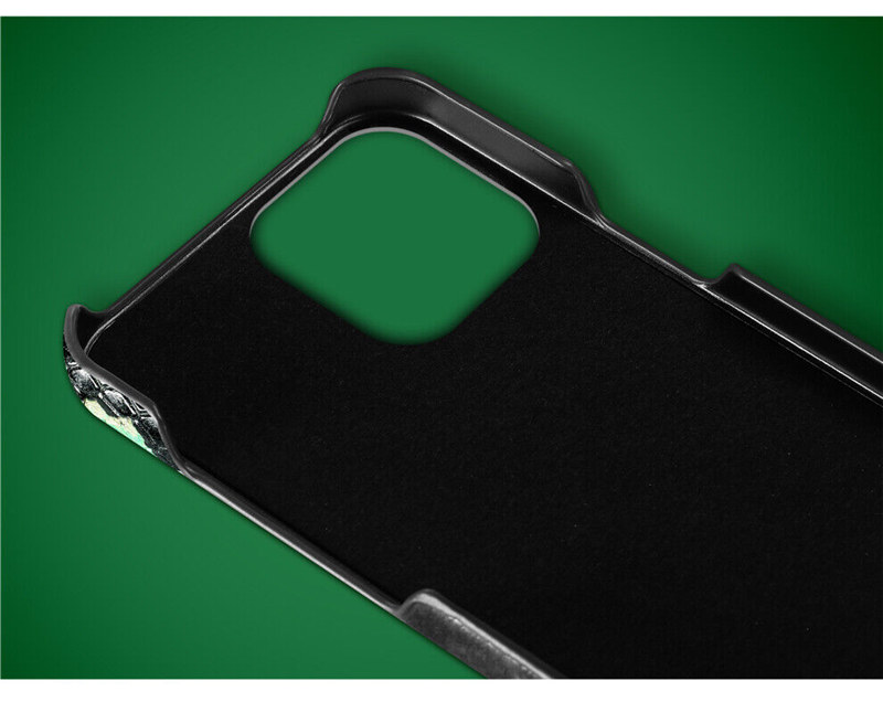 Echtes Rindsleder Slim Case für iPhone 14 Pro Max Plus 13 Python Back Texture Armor Cover