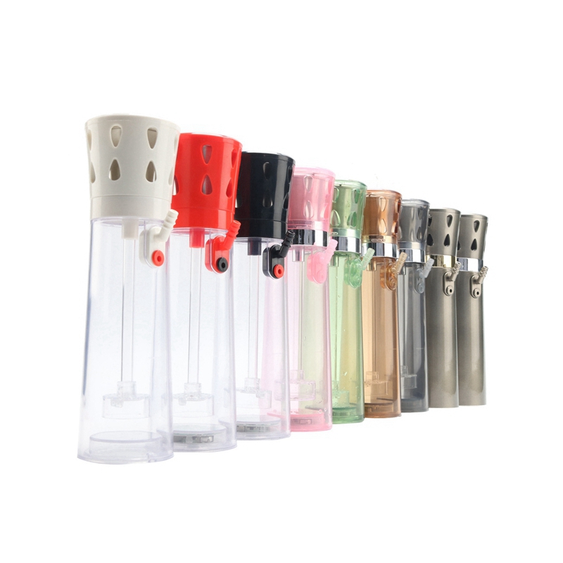 Cool Colorful Sparkle LED Lamp Pipes Dry Herb Tobacco Filter Hookah Shisha Smoking Waterpipe Cars Fordon Portable Hand Innovativ Cigarett Bong Holder