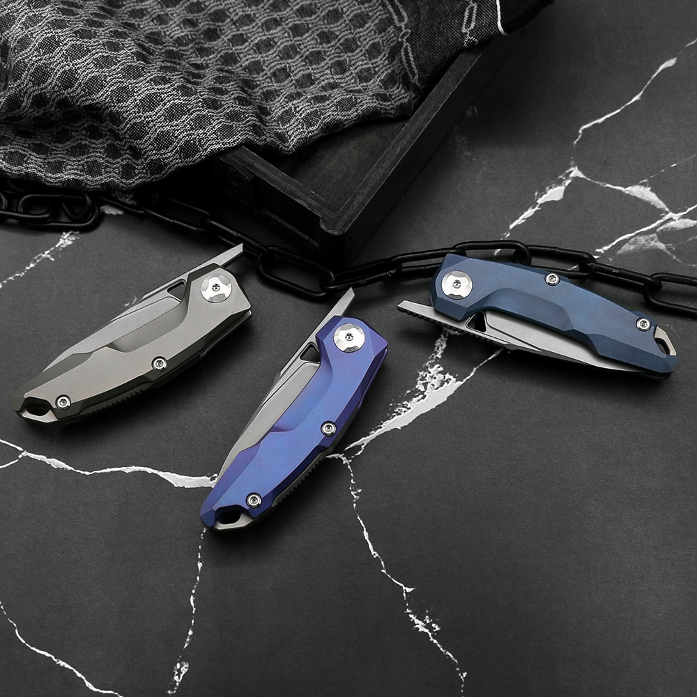 Nimoknives Fatdragon Mini Pocket Handy Folding 나이프 CPM-S90V 블레이드 TC4 티타늄 합금 핸들 세라믹 베어링 야외 부엌 다기능 EDC 도구