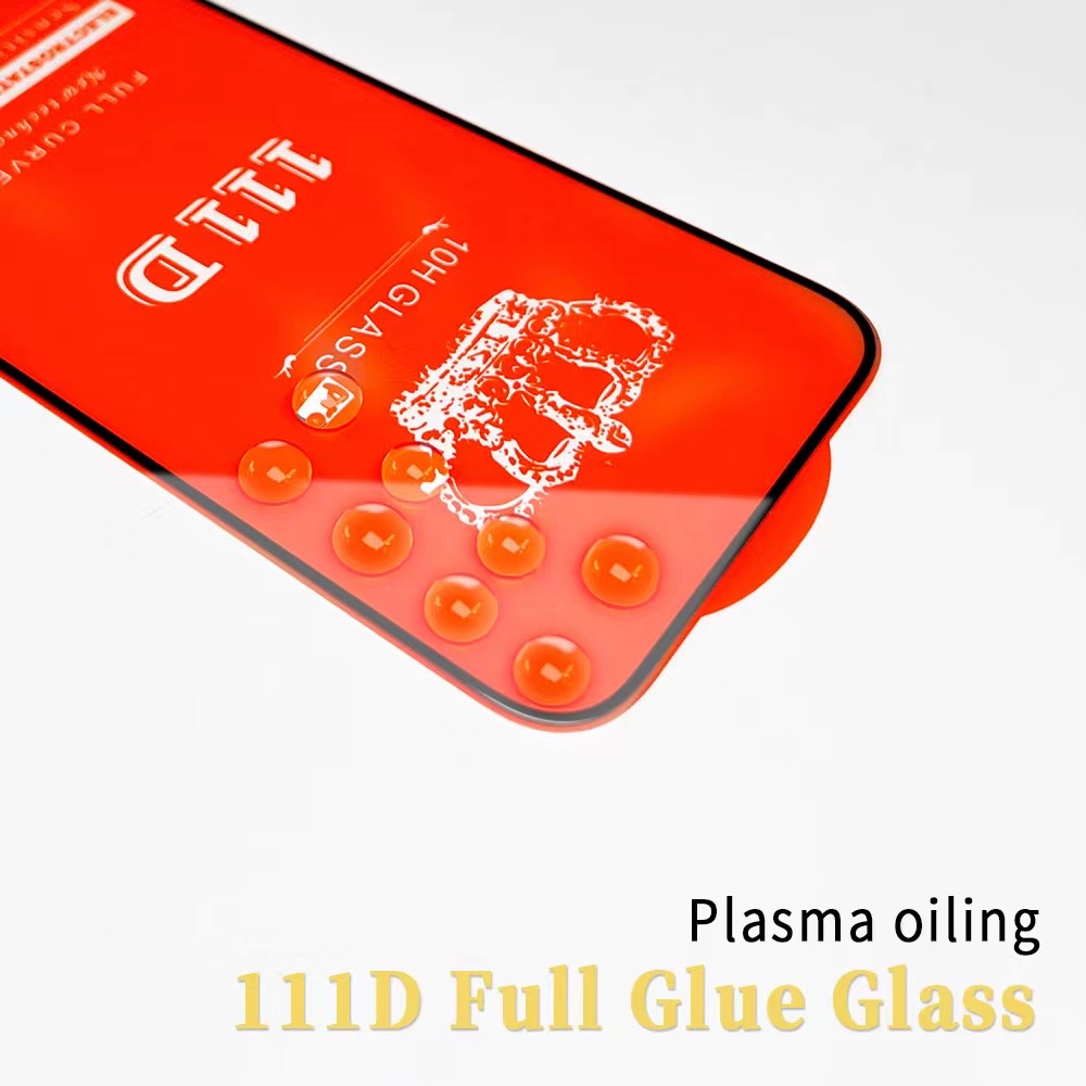 Para Samsung HTC Huawei Glass Protector Filme temperado Tela transparente para iPhone14 Plus Pro Max XR XS 7 8 Cola completa Prote￧￣o Tampa 11 12 13 Mini Case 2.5D Vicios de polimento