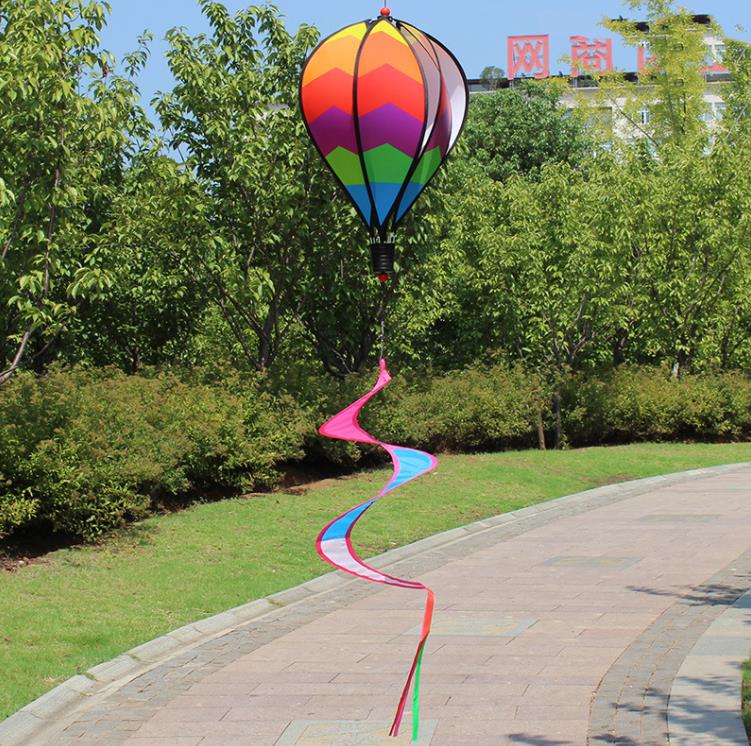 Impreza dostarcza balon na gorące powietrze Windsock Dekoracyjne na zewnątrz ogrodu ogrodu impreza dekoracje DIY Color Wind Spinner