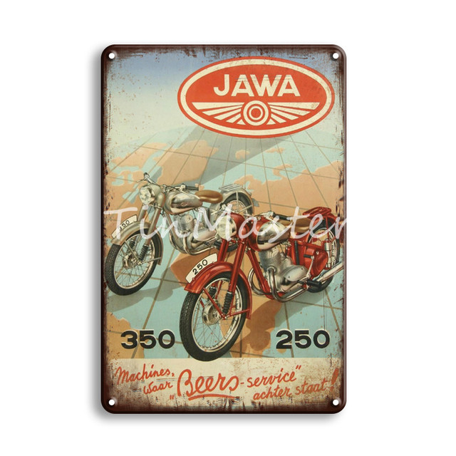 Автомобильная закусочная металлическая живопись винтажная мотоцикл плакат пластинка на стенах настенный табличка декор ретро грязное велосипед