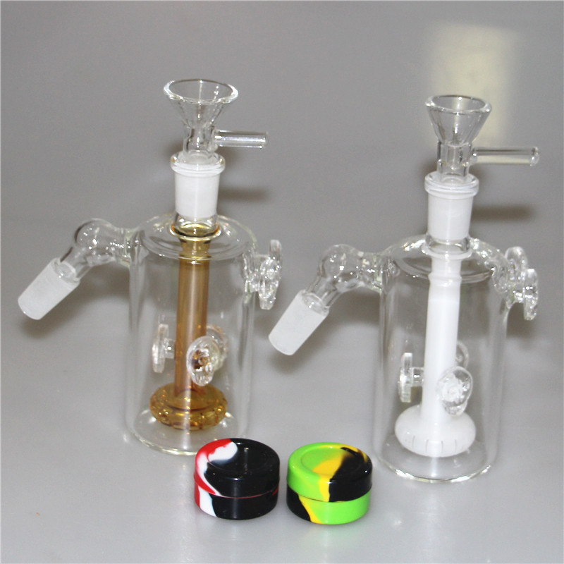 Hocka Bong Ash Catcher 90도 필터 암 트리 Perc 14mm 18mm 두께의 Ashcatcher Percolator with Bowl Quartz Banger