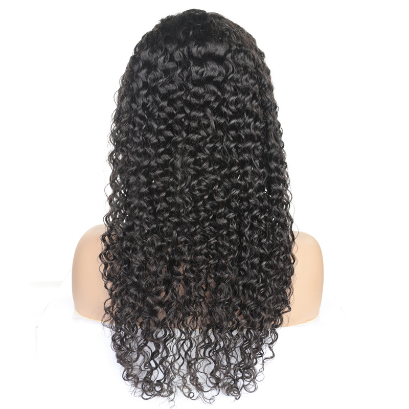 Brazilian 100% Human Hair Kinky Curly 4X4 Lace Wig Natural Color Indian Raw Virgin Hair Products 10-32inch Yirubeauty