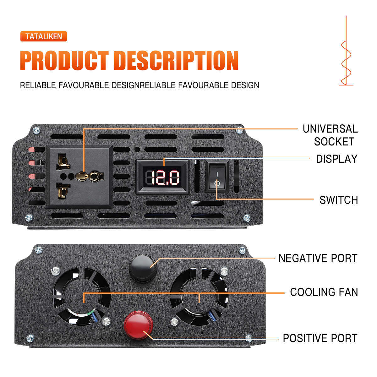 Pure Sine Wave Power Inverter 12V till 220V 50HZ2500W 3500W 4500W 5000W 6000W 7000W 8000W DC till AC -sp￤nningskonverterare str￶mf￶rs￶rjning