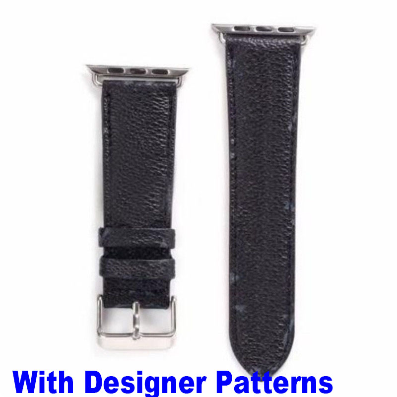 Luxo G Designer tiras inteligentes para a banda de relógio Apple 49mm 41mm 45mm 42mm 38mm 44mm Bandas de relógio de presente iwatch 8 7 6 5 4 banda Fashion S Leather Bracelet Wrist Print Stripes