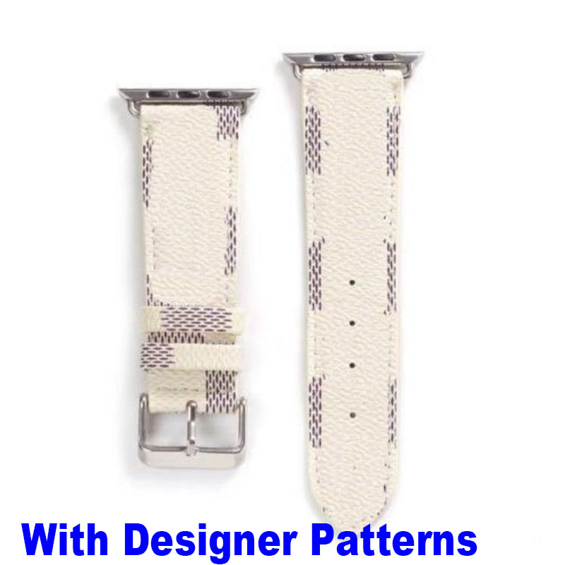 Luxo G Designer tiras inteligentes para a banda de relógio Apple 49mm 41mm 45mm 42mm 38mm 44mm Bandas de relógio de presente iwatch 8 7 6 5 4 banda Fashion S Leather Bracelet Wrist Print Stripes