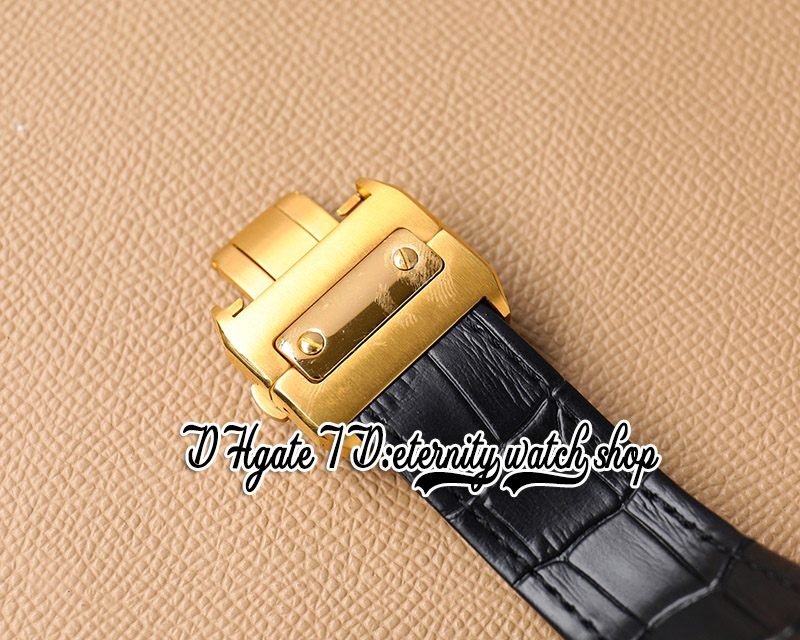 TWF zy0008 Miyota 9100 Cronografo Automatico Orologio da uomo in oro giallo con intarsio di diamanti Cassa con diamanti Quadrante con indici romani Cinturino in pelle Super Edition Orologi l'eternità