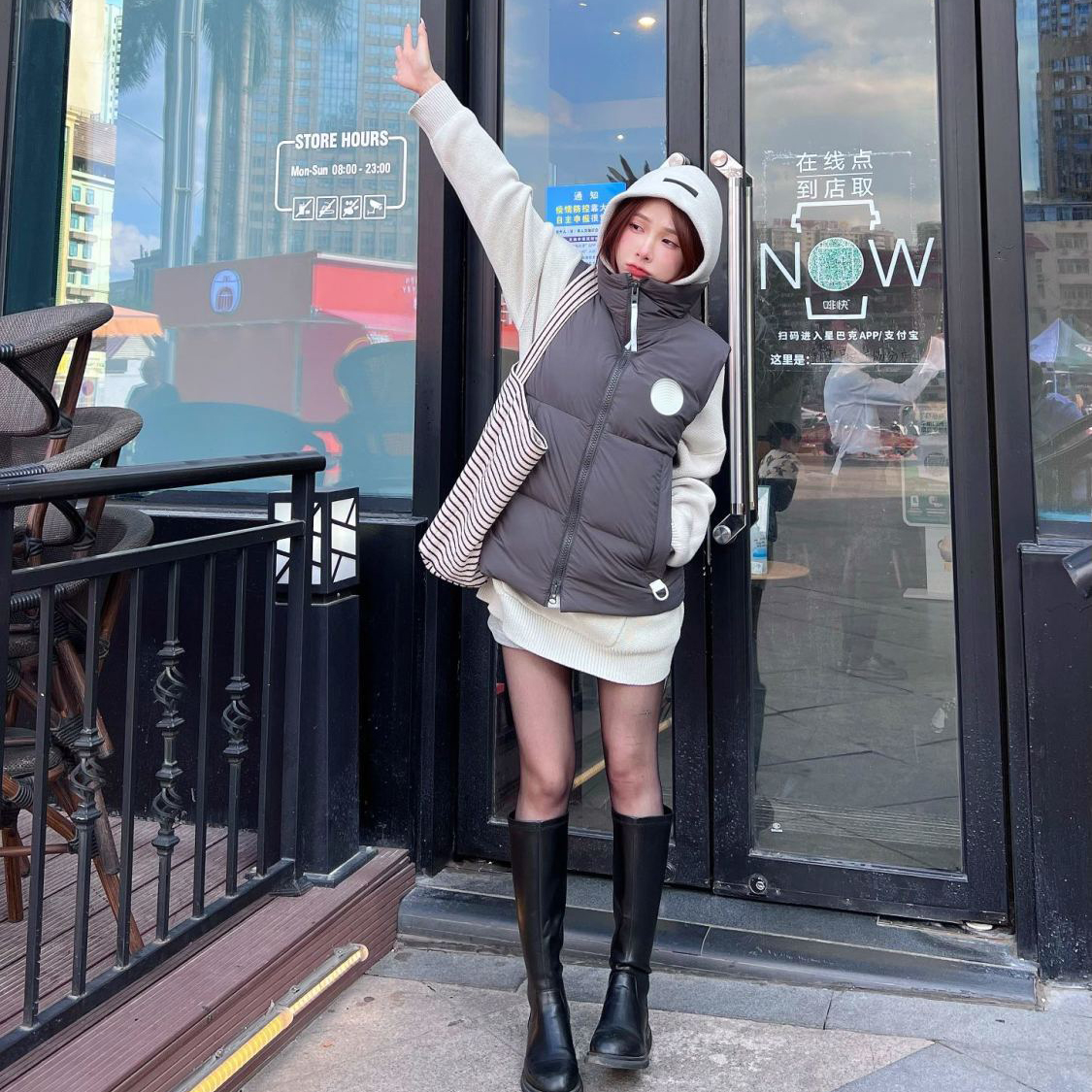 New goose down jacket vest capsule series white label down autumn and winter sleeveless vest coat