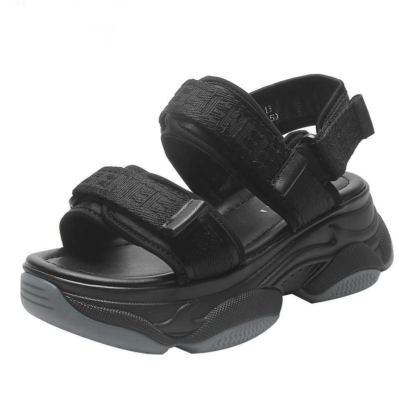 샌들 후진 2022 여자 신발 여름 뉴 스타일 여자 샌들 플랫폼 Mujer Sandalias 편안한 플립 플롭 여성 신발 T221209