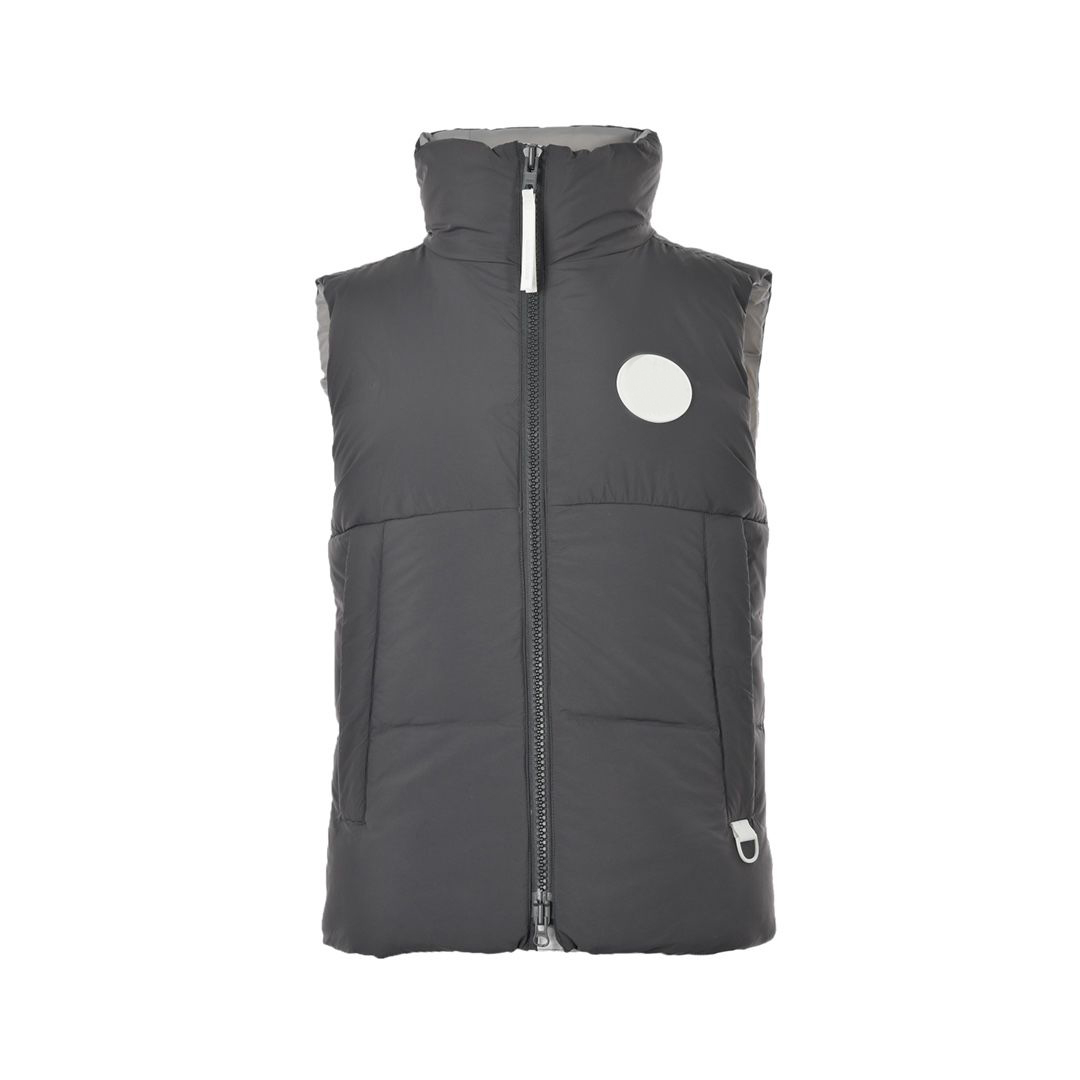 Nuovo giubbotto in piumino d'oca serie capsula etichetta bianca piumino autunno e inverno gilet senza maniche