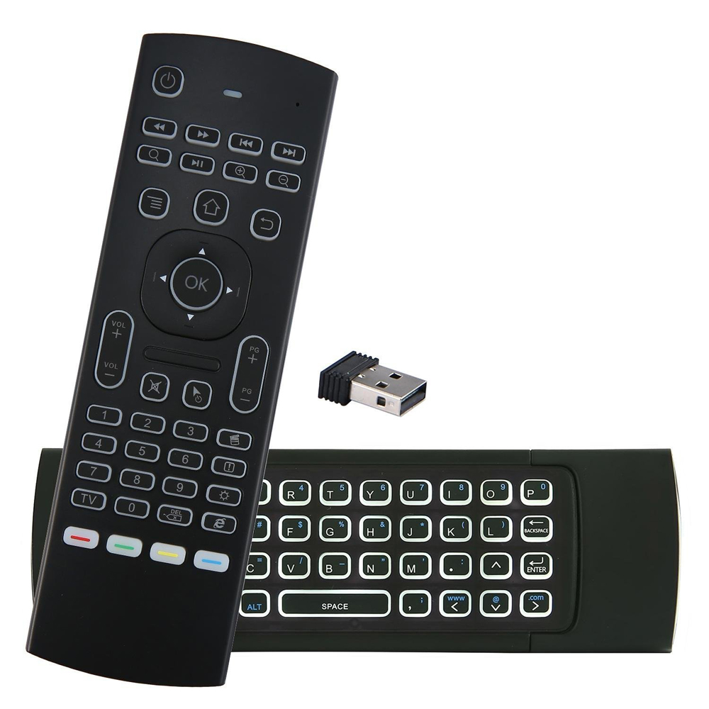 MX3 Hintergrundbeleuchtung Air Mouse Fernbedienung Drahtlose Mini Tastatur 2,4 GHz Für Android TV Box PC Motion Sensing Gamer Controller