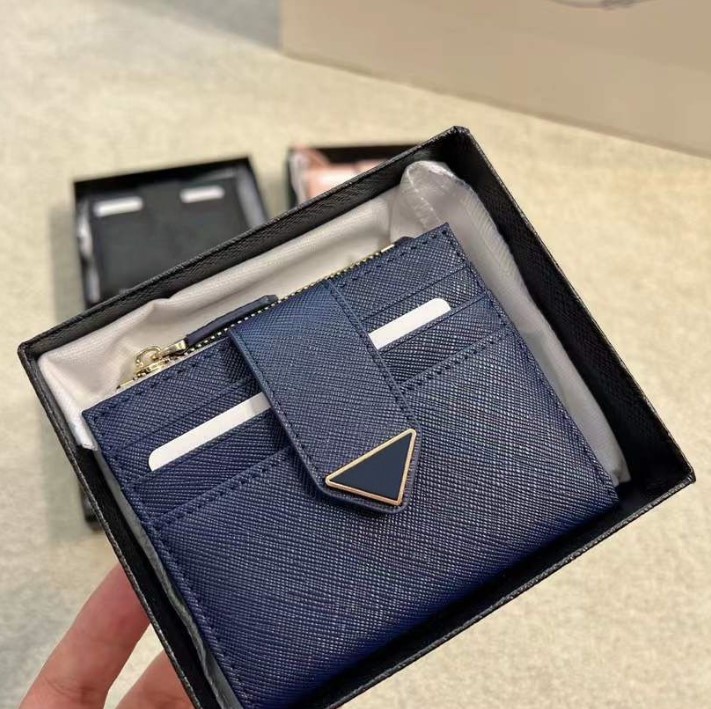 2022 new fashion short wallet card holder purse woman mens wallets designer coin purses zipper pouch Genuine Cowhide Leather Mini 271S