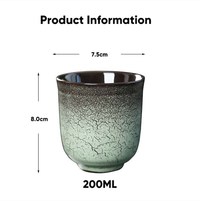 Keramisk kaffekoppkontor Hushåll Frukost Mugg Mjölk Teke Drinking Japanese Kiln Change Cups Water Pottery Porcelain Mugs