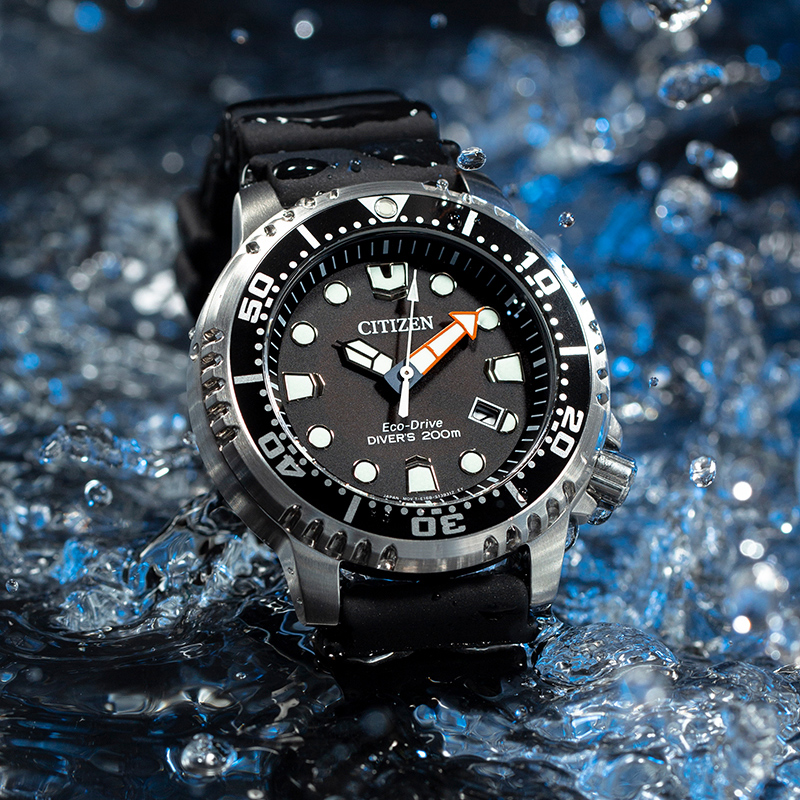 Original Sports Diving Silicone Luminous Men's Watch BN0150 Eco-Drive Fashion Watch296e