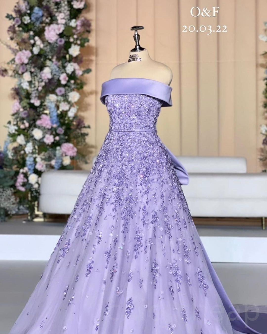 2023 Arabic Aso Ebi Lilac Luxurious Prom Dresses Lace Beaded A-line Evening Formal Party Second Reception Birthday Engagement Gowns Dress ZJ354