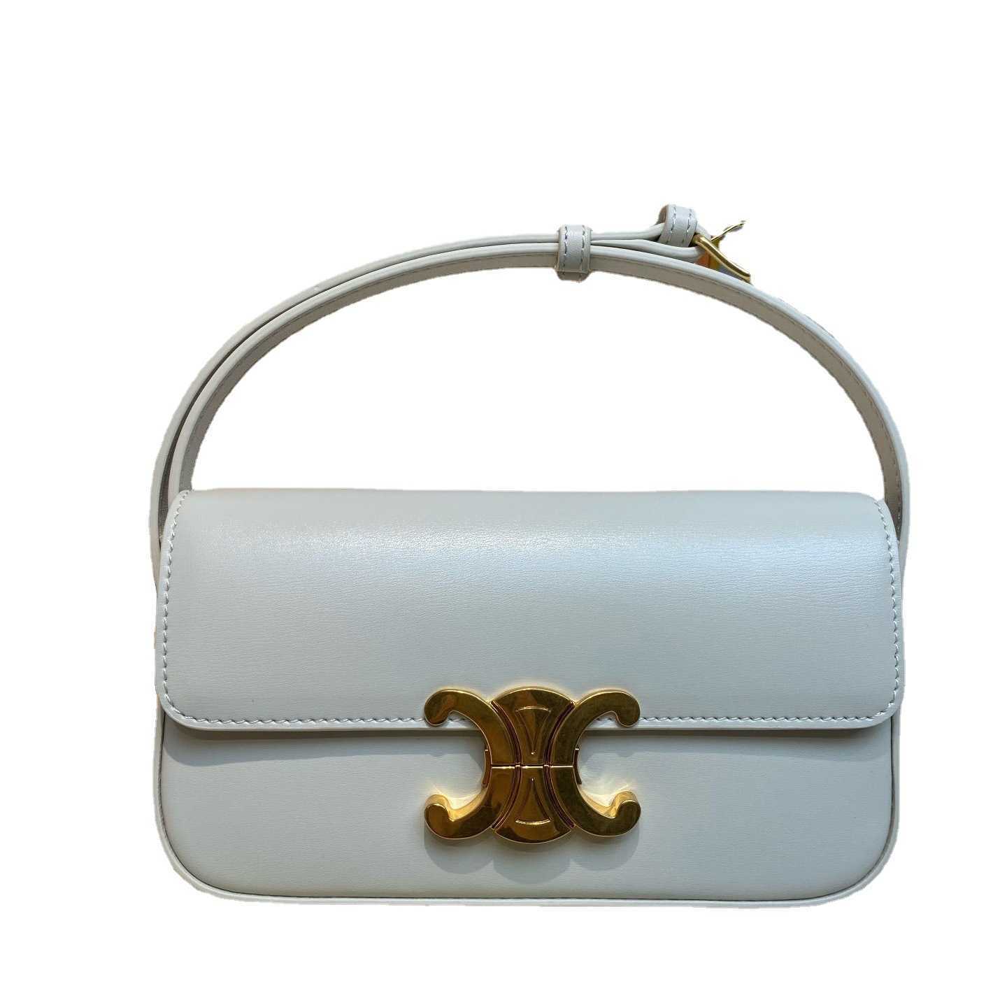 Women`s Designer Bags 2023 New Triumphal Arch Armpit Leather Women`s Laohua Tofu One Shoulder Diagonal Hand Small Square Factory Direct Sales