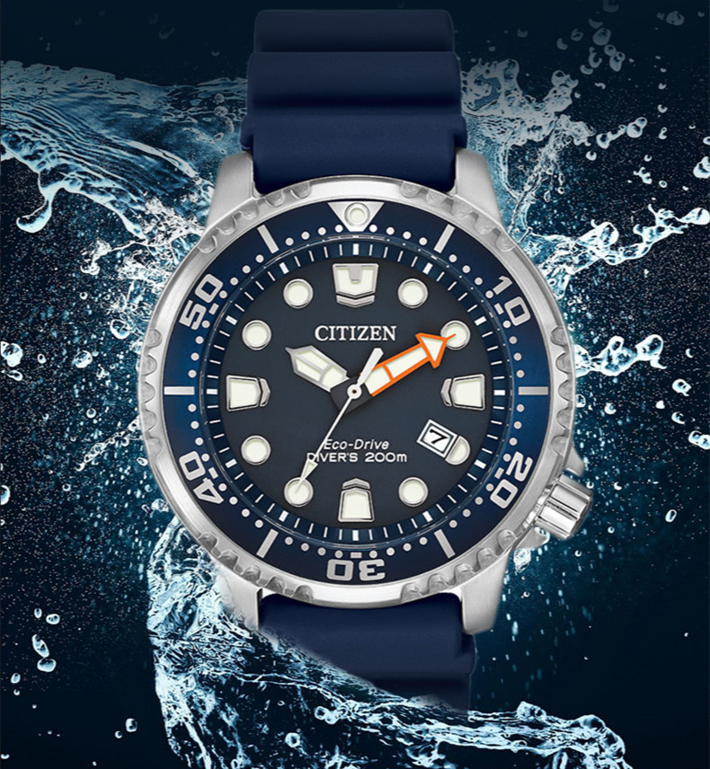 오리지널 스포츠 다이빙 실리콘 빛나는 남자 시계 BN0150 에코 드라이브 패션 Watch261f