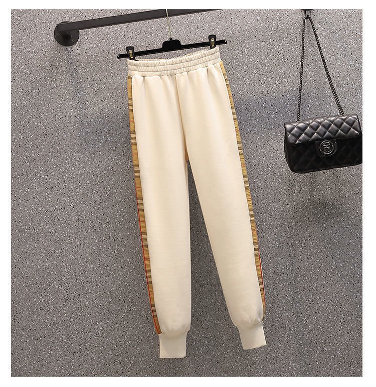 Pantalons deux pièces pour femmes Printemps Automne Nouveaux Survêtements longs décontractés Femmes Manches Coutures Survêtement Fille Ours Jogging Sportwear Sweats à capuche et pantalons taille S-4XL