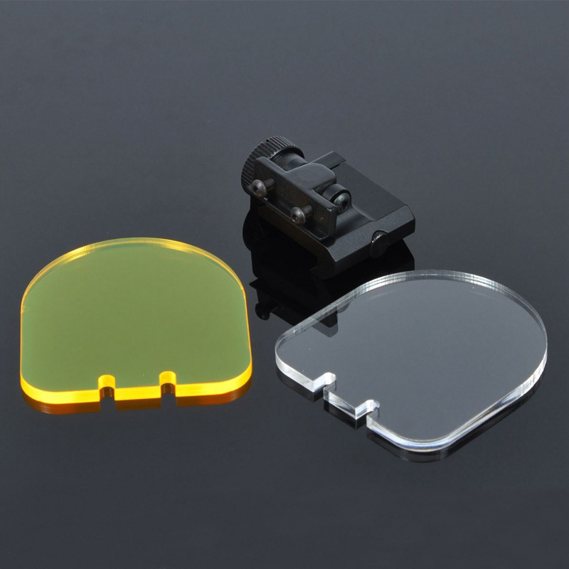 Tactical Scope Mount Foldable Protective Lens For Scopes Bulletproof Goggles Protector Hunting Rifle Holographic Glasses Eyes Protection Accessory