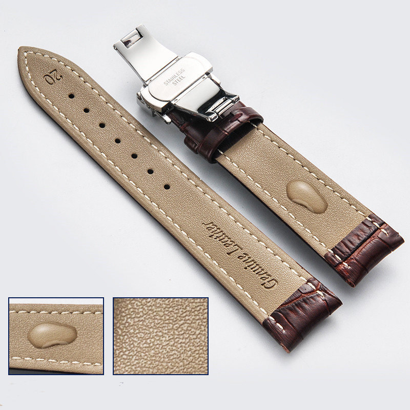 Oryginalny skórzany pasek krokodyla do Apple Watch Ultra Series 8 7 6 5 4 SE Butterfly Butterfly Buttle 44 mm 45 mm 49 mm