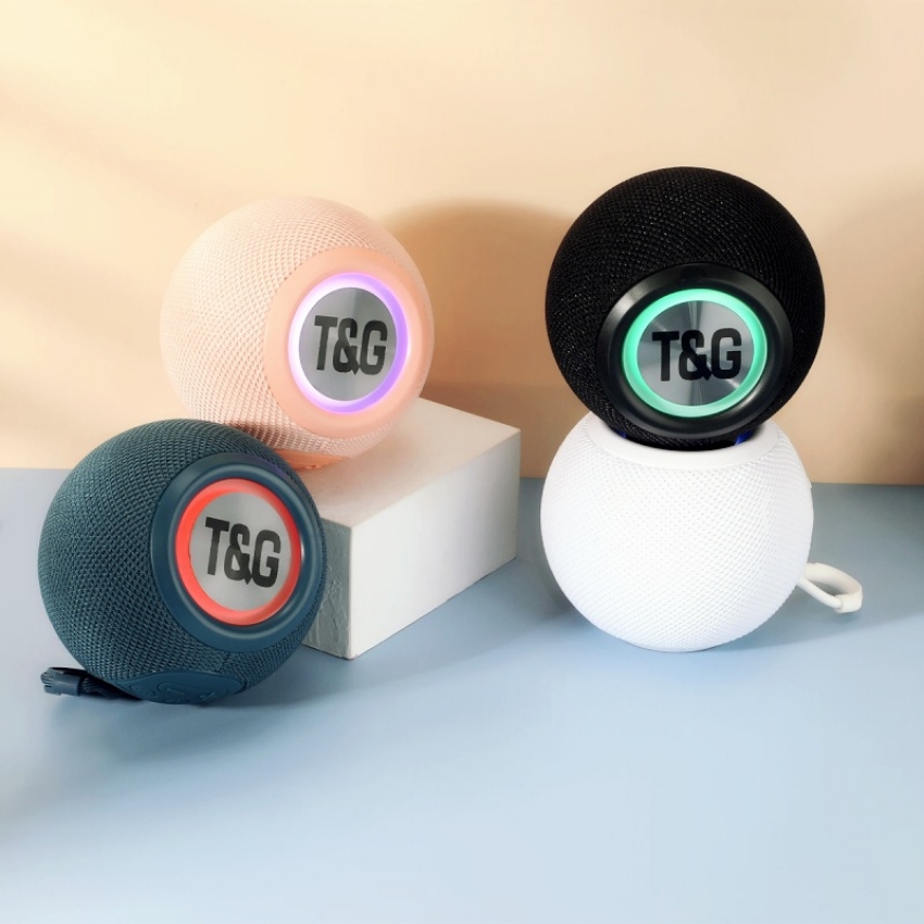Nouveau haut-parleur portable Mini LED Light Wireless Bluetooth Enceintes 3D STREEO COURT COURNE SUBWOOFER EN VERDSEUR EMPRÉPRÉE EN OUTROOR avec longe avec longe