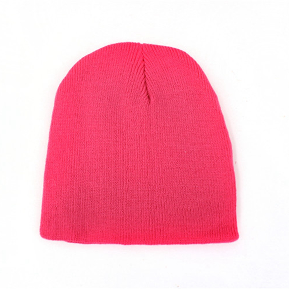 15x17 CM Autumn and Winter Fashion Warm Knitting Wool Hats Solid Color Baby Girls Caps Infant Headwear Photography Props