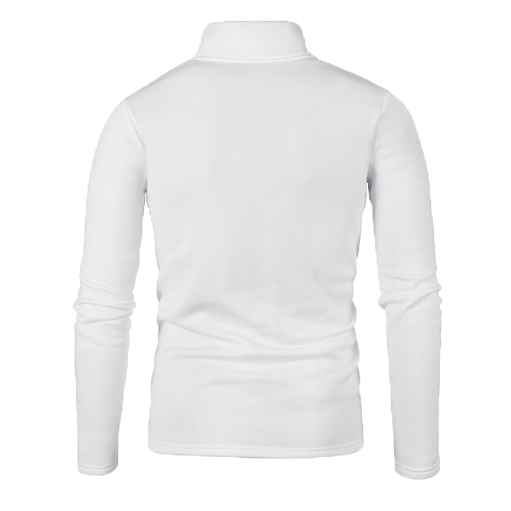 Зимние мужчины свитера Slim Fit Quarter Zip Turtle Sece Polo свитер. Случайный свитер с длинным рукавом.